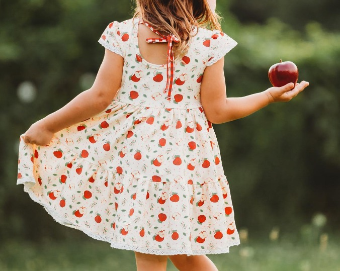 GSD1324 pre-order baby girl clothes apple toddler girl summer dress-2024.5.27