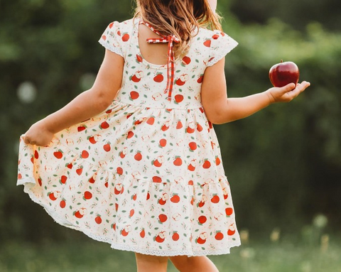 GSD1324 pre-order baby girl clothes apple toddler girl summer dress-2024.5.27