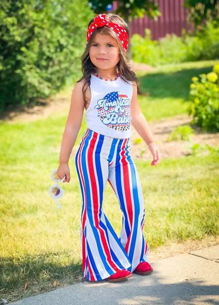 GSPO0655 Toddler girl clothes 4th of July patriotic outfit