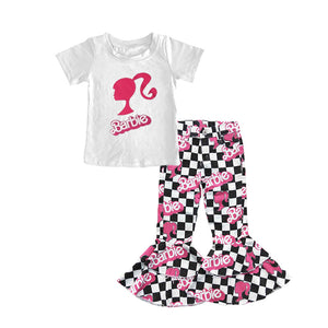 GSPO0879 pre-order baby girl clothes girl bell bottom outfit