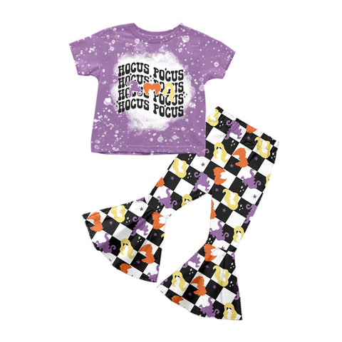 GSPO1576 pre-order baby girl clothes hag girl hocus pocus halloween bell bottoms outfit-2024.5.14