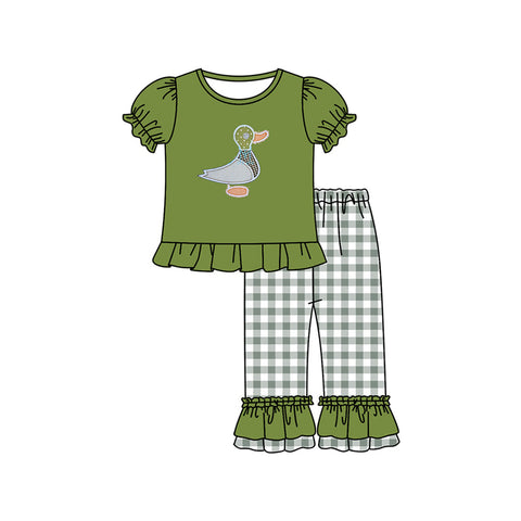 GSPO1585 pre-order baby girl clothes mallard girl fall outfit-2024.5.16