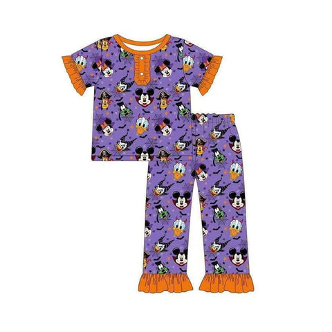 GSPO1608 pre-order baby girl clothes cartoon  girl halloween pajamas outfit-2024.5.27