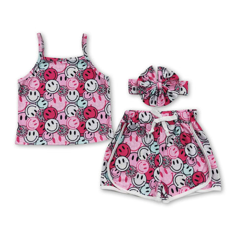 GSSO0340 baby girl clothes summer shorts set