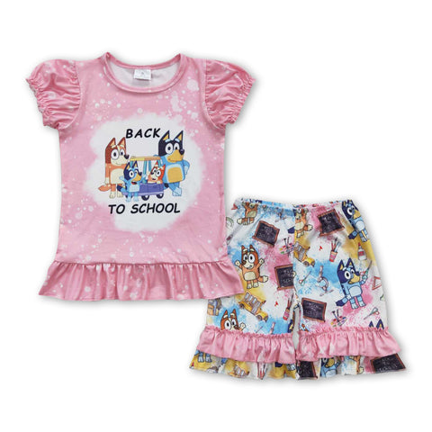 GSSO0360 toddler girl clothes summer shorts set