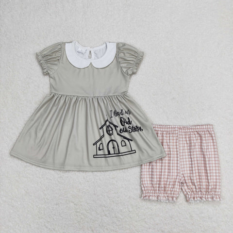GSSO0858 RTS baby girl clothes girl summer shorts set