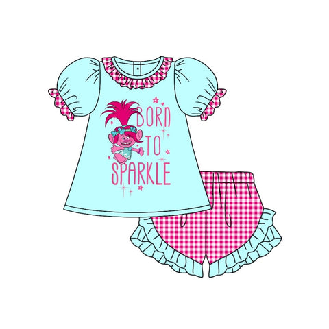 GSSO1214 pre-order baby girl clothes cartoon toddler girl summer outfit