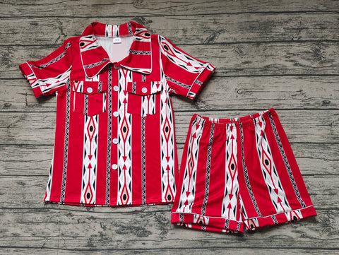 GSSO1283 pre-order adult pajamas red women summer pajamas set