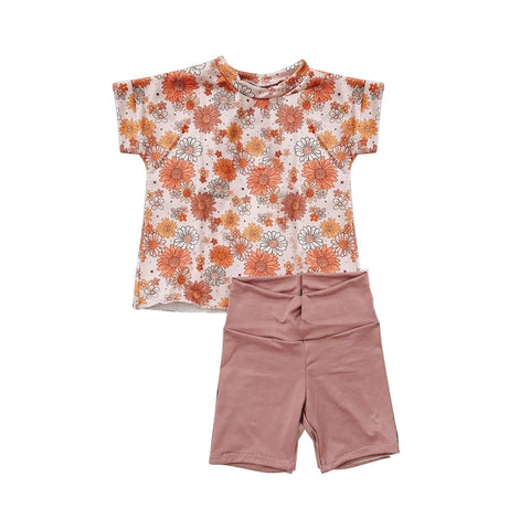 GSSO1370 pre-order baby girl clothes flower toddler girl summer outfit-2024.5.16