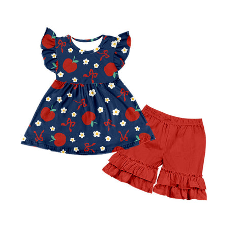 GSSO1417 pre-order 2T to 14-16T baby girl clothes back to school day toddler girl summer outfit-2024.5.27