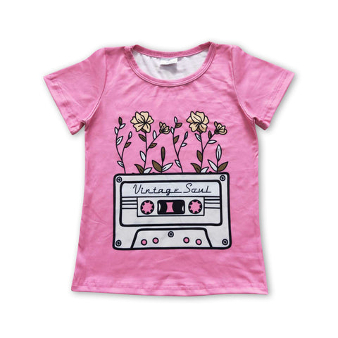 GT0226 toddler girl clothes girl summer tshirt