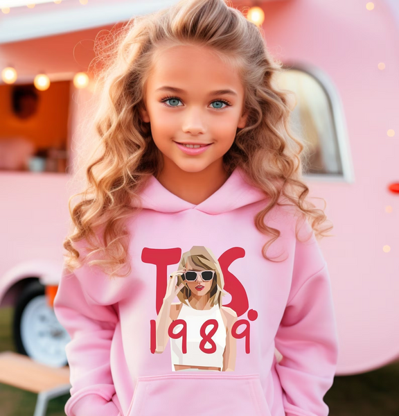 GT0436 baby girl clothes girl 1989 singer print girl hoodies shirt toddler hoodies top 1