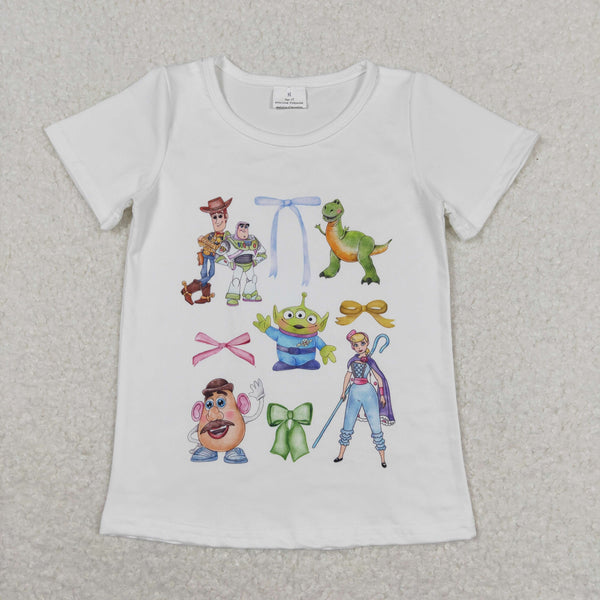 GT0571 RTS baby girl clothes cartoon girl summer tshirt （print）1