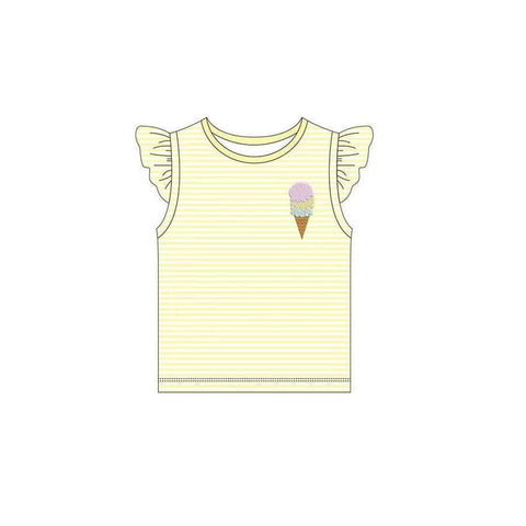 GT0579 pre-order baby girl clothes ice cream girl summer tshirt