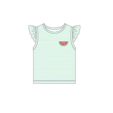 GT0581 pre-order baby girl clothes watermelon girl summer tshirt