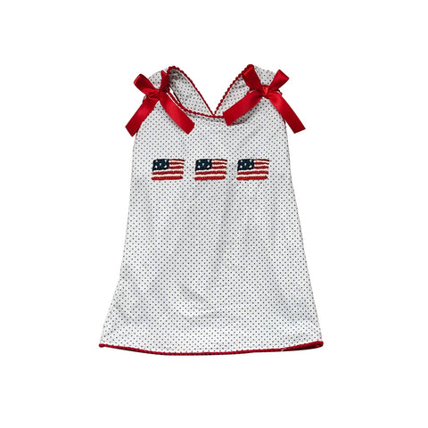 GT0599 pre-order baby girl clothes 4th of July patriotic girl summer tshirt-2024.5.27