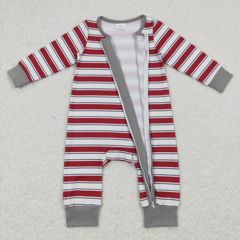 LR0748 baby clothes stripe baby christmas romper