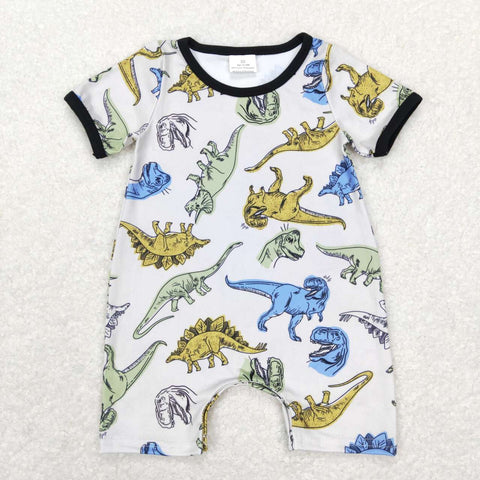 SR0707 baby boy clothes toddler dinosaur clothes boy dinosaur romper