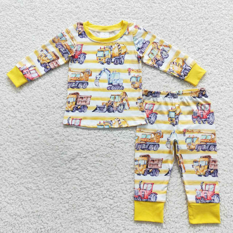 BLP0283 toddler boy clothes smile boy winter pajamas set