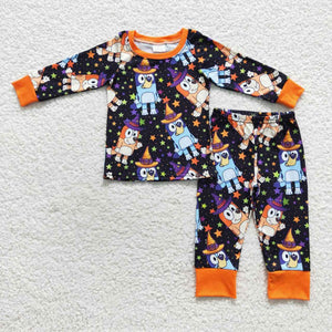 BLP0273 toddler boy clothes cartoon boy winter pajamas set