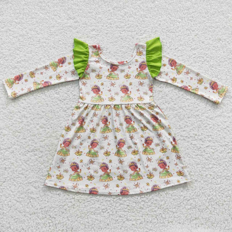 GLD0249 toddler girl clothes princess girl winter dress