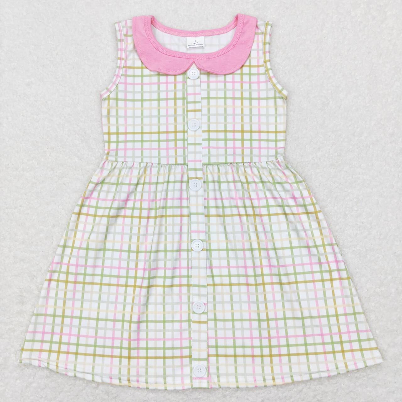 GSD0581 baby girl cothes girl summer dress girl easter dress sleeveless spring dress