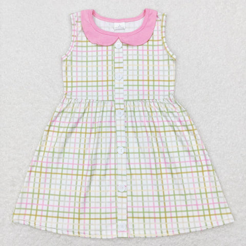 GSD0581 baby girl cothes girl summer dress girl easter dress sleeveless spring dress