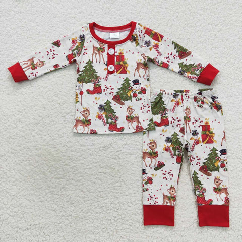 BLP0250 toddler boy clothes boy winter pajamas set
