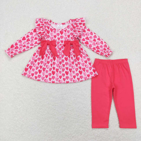 GLP1108 toddler girl clothes heart girl valentines day outfit