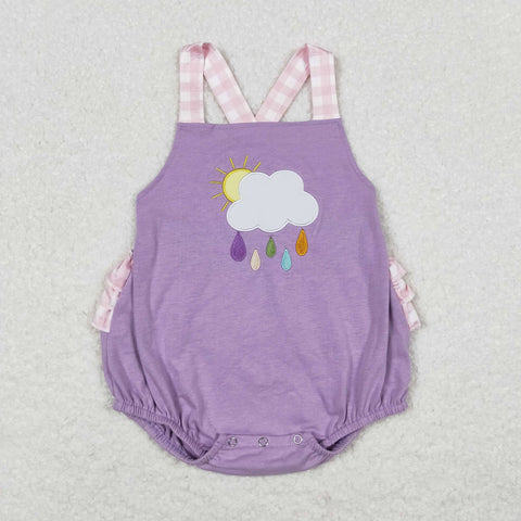 SR1071 RTS baby girl clothes embroidery rain toddler girl summer bubble