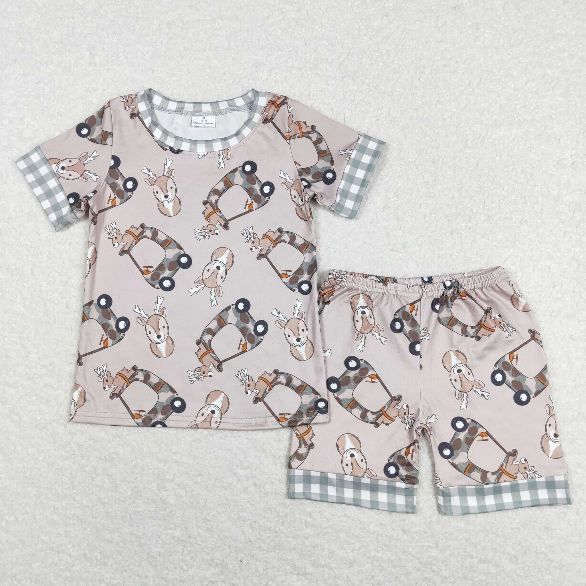 BSSO0349  baby boy clothes bunny boy easter shorts set toddler easter pajamas set
