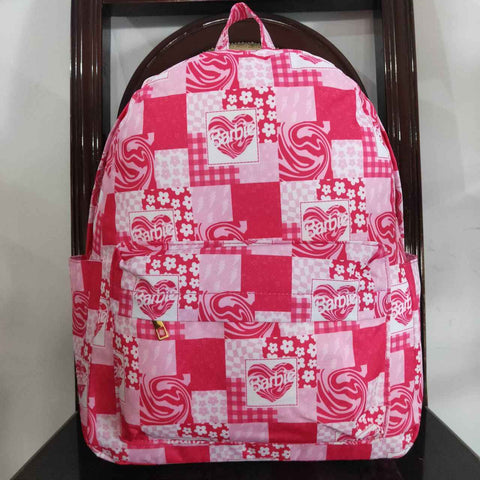 BA0114 toddler backpack pink flower girl gift back to school preschool bag