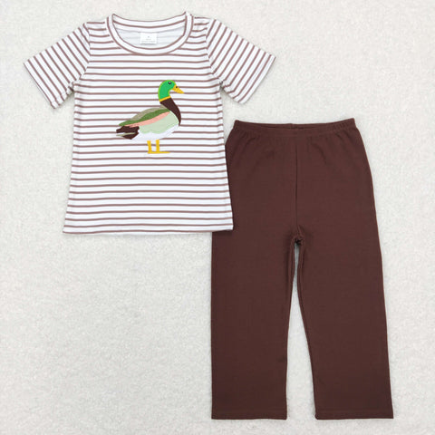 BSPO0214 baby boy clothes boy mallard duck outfit toddler boy hunting clothes fall spring outfit
