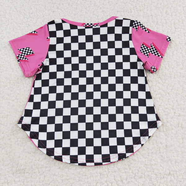 GT0227 toddler girl clothes pink girl summer tshirt