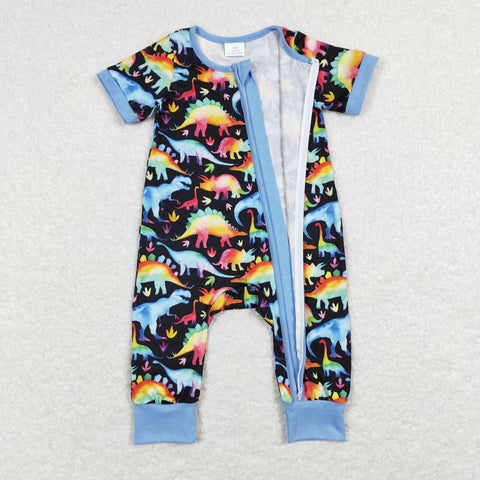 SR0506 baby boy clothes baby dinosaur romper  boy summer clothes
