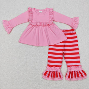 GLP0777 toddler girl clothes pink girl winter outfit girl valentines day outfit