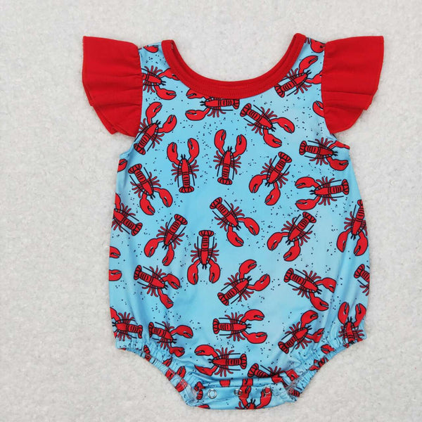 SR0458 baby clothes crawfish girl summer bubble