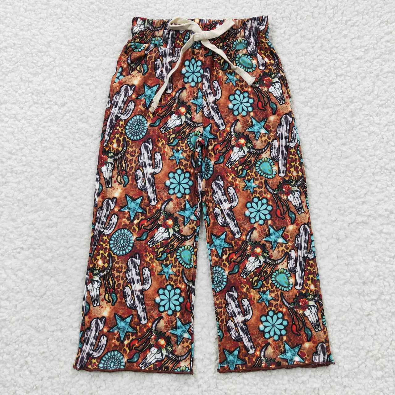 P0139 kids clothes girls turquoise girl winter pant