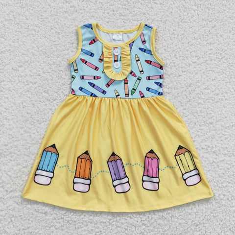 GSD0383 baby girl clothes back to school dress