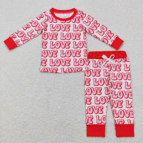 BLP0416 baby girl clothes love girl valentines day outfit