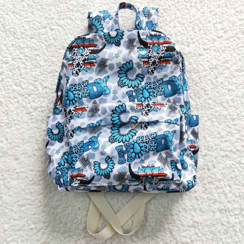 BA0076 toddler backpack flower girl gift back to school cow farm preschool bag
