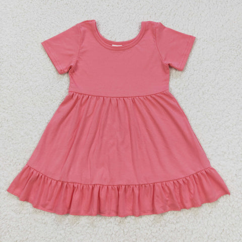 GSD0475 baby girl clothes pink girl summer dress