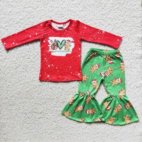 6 C10-29 baby girl clothes red cartoon christmas outfits - promotion 2023.10.21