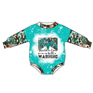 LR0695 pre-order baby clothes warning winter bubble