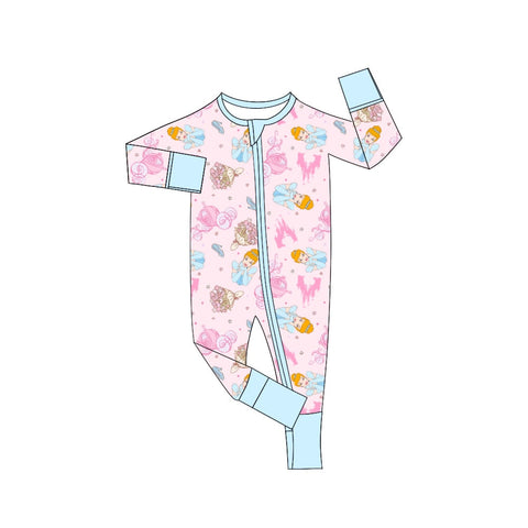 LR0990 pre-order baby girl clothes princess toddler girl winter romper-2024.5.27