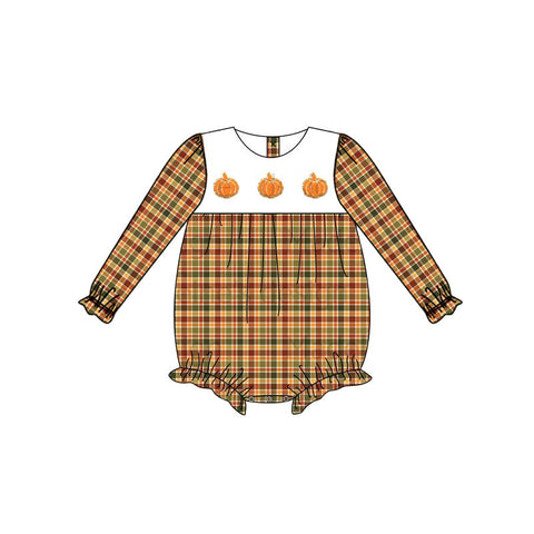 LR0991 pre-order baby girl clothes pumpkin  toddler girl winter bubble-2024.5.27