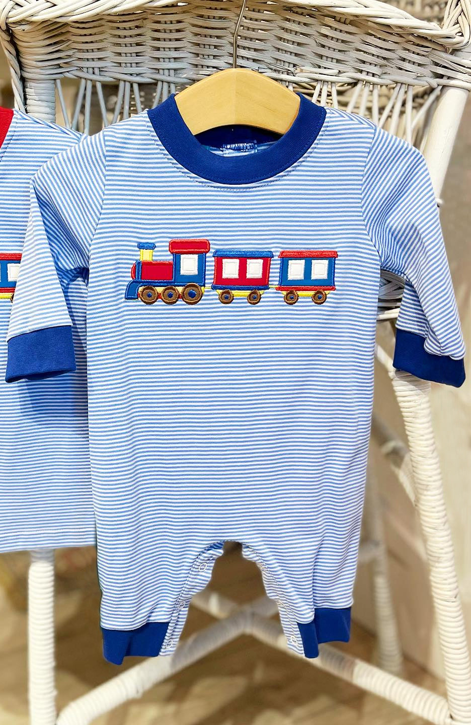 LR0997 pre-order baby boy clothes train  toddler boy winter romper-2024.5.27
