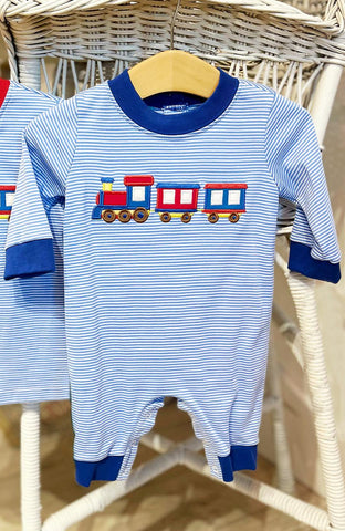 LR0997 pre-order baby boy clothes train  toddler boy winter romper-2024.5.27