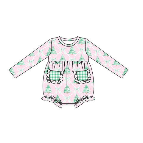 LR1018 pre-order  toddler girl clothes christmas tree baby girl christmas bubble-2024.6.4