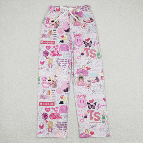 P0454 adult clothes women pant singer 1989 pajamas set  loose pant
